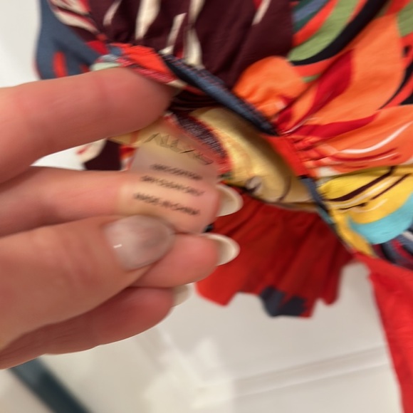 ALEXIS Red Floral Faine Romper XS - Picture 11 of 11